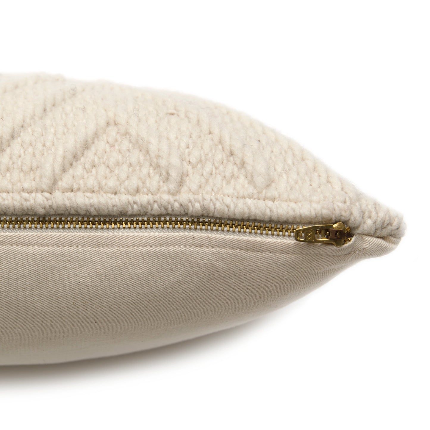 Intiearth Tierra Diamond lumbar Pillow Sand side view